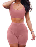 2 Piece Set Women Yoga Summer Women's Two Piece Dress Crop Top Skirt Set Sleeveless Outfits Summer Clothes For Women Sleeveless