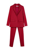 Work Pant Suits OL 2 Piece Set for Women Business interview suit set uniform smil Blazer and Pencil Pant Office Lady suit